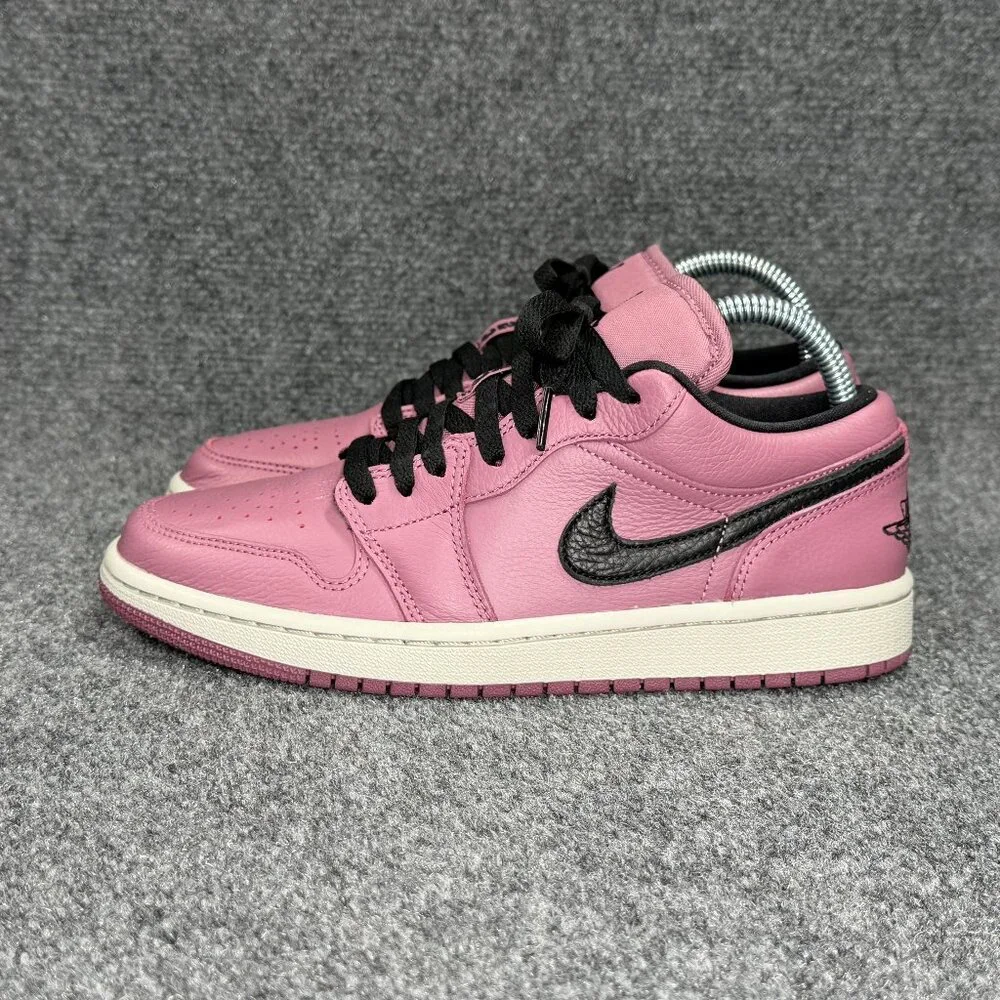 Jordan 1 Low Shoes Women's 8 Mulberry Low‎ Lace Athletic Retro Nike Sneakers